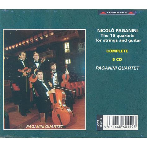 Paganini The Complete Quartets For Strings And Guitar Paganini