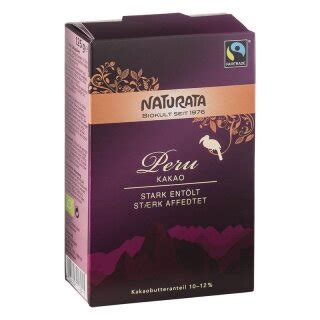 Naturata Peru Kakao stark entölt Bio 125g ekomarkt de