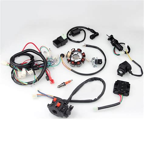 Full Electrical Wiring Harness Kit Fit For Chinese Dirt Bike Atv Quad