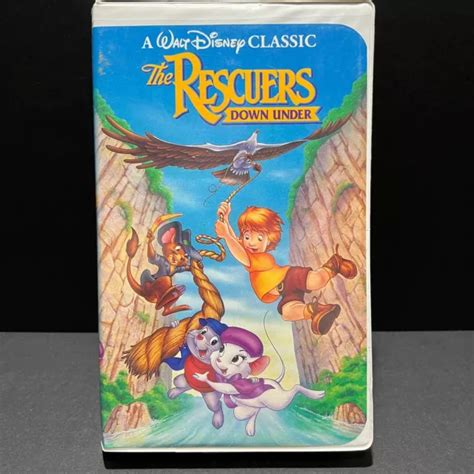 WALT DISNEY THE Rescuers Down Under RARE VHS Tape 1991 Black Diamond