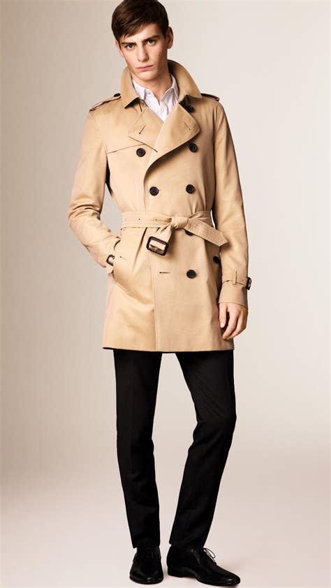 Lyst Burberry The Kensington Mid Length Heritage Trench Coat In Natural For Men