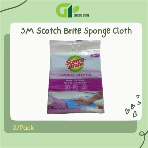 3m Scotch Brite Sponge Cloth 2pcs Shopee Malaysia