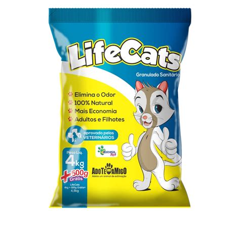 Areia Sanitaria Para Gatos Kg Life Cats Shopee Brasil