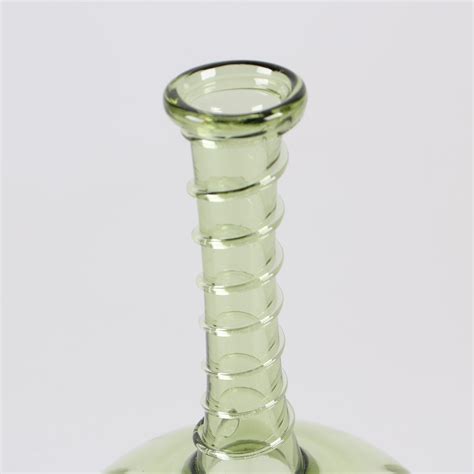 Juliska Naomi Green Glass Vase Ebth