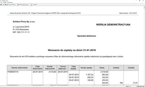 Przyk Ady Ekran W Finanse I Ksi Gowo Wapro Fakir Wapro Erp