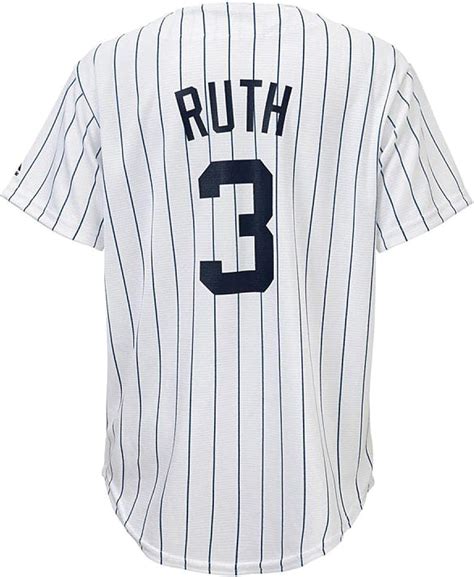 Amazon Babe Ruth New York Yankees White Youth Cool Base Home