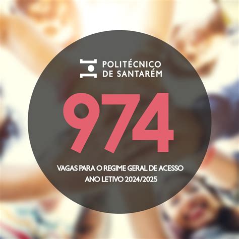 Politécnico de Santarém disponibiliza 974 vagas para o Regime Geral de