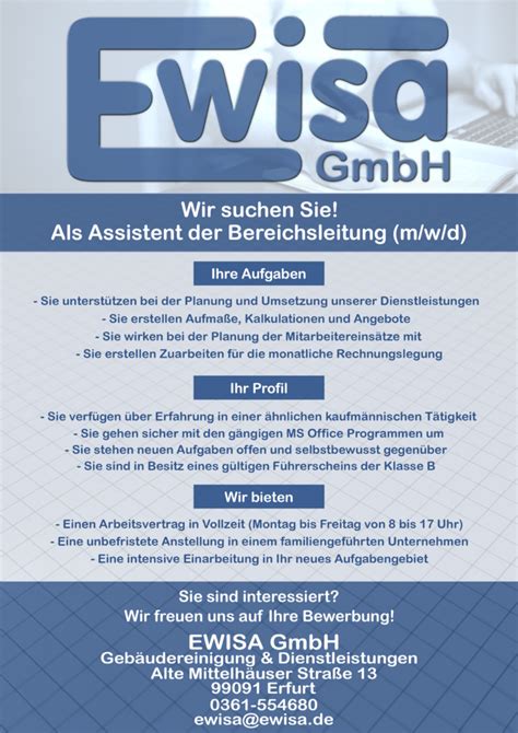 Stellenangebote Ewisa Gmbh