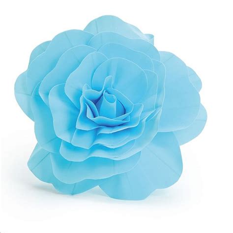 Flor Decorativa Azul 40cm 01 Unidade Cromus Rizzo Embalagens