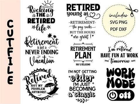 Retirement Svg Bundle Officially Retired Svg Funny Retirement Saying