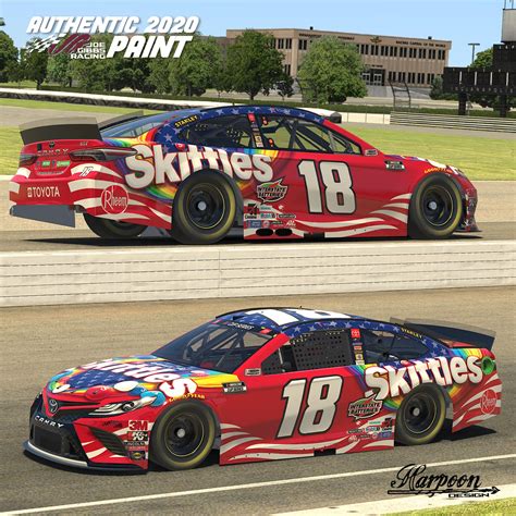 2020 Kyle Busch Skittles USA Camry by Brantley Roden - Trading Paints