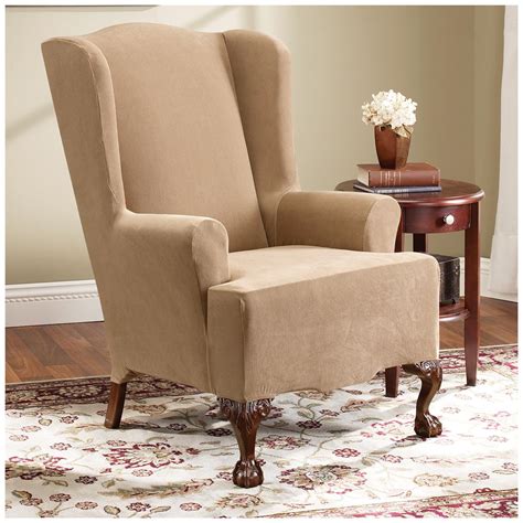 Sure Fit Stretch Pearson Wing Chair Slipcover Furniture