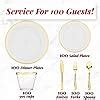 Amazon Prestee Piece Disposable Party Dinnerware Set For