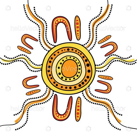 Aboriginal dot art illustration for kids - Download Graphics & Vectors