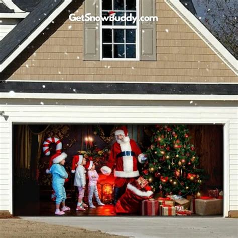 SnowBuddy Garage Door Covers Christmas 2023 - Lulunami