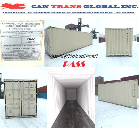 Shipping Container Inspection And Certification New Used Sea Can