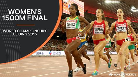 Womens 1500m Final World Athletics Championships Beijing 2015 Youtube