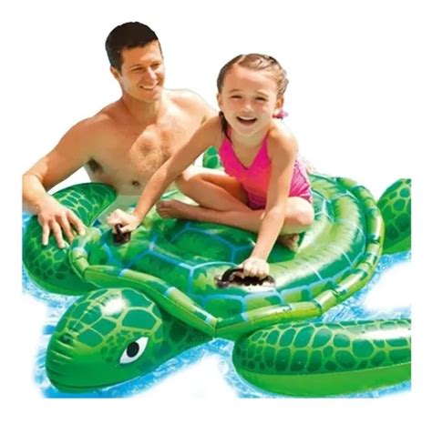 Flotador Inflable Gigante Tortuga Intex Alberca Salvavidas Env O Gratis