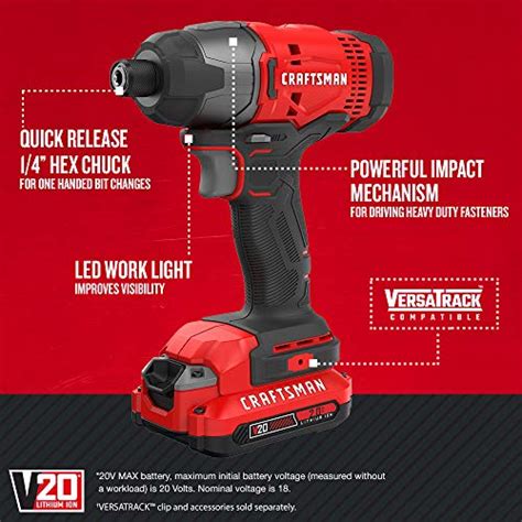 CRAFTSMAN V20 Cordless Drill Combo Kit 7 Tool CMCK700D2 Pricepulse