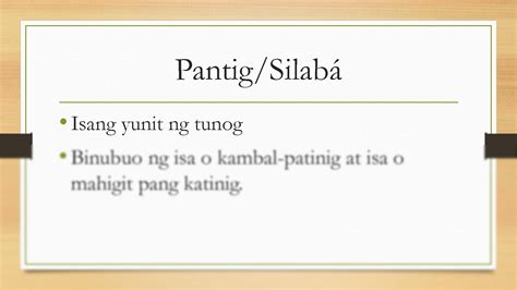 Ano Ang Pantig At Mga Halimbawa — The Filipino 59 Off