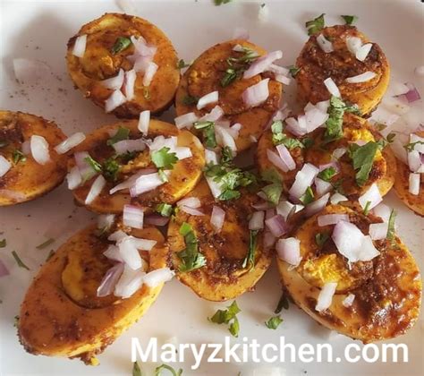 Easy Egg Masala Fry Mary S Kitchen