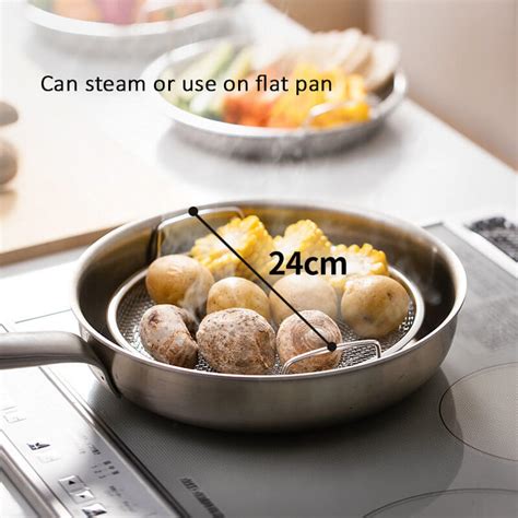 Stainless Steel Flat Mesh Strainer Round Tray Franc Select