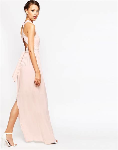 Bild 2 Von Asos Tall Wedding Tief Ausgeschnittenes Wickel Maxikleid