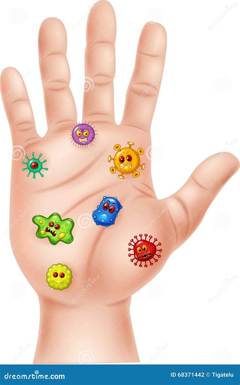 Cartoon Dirty Hand Germ Stock Illustrations 247 Cartoon Dirty Hand