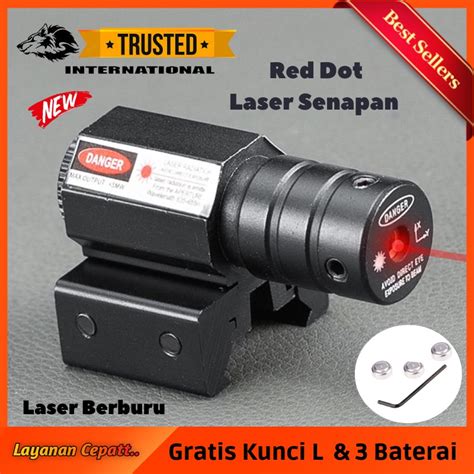 Jual Teleskop Senapan Angin Red Dot Scope Jarak Meter Laser Titik