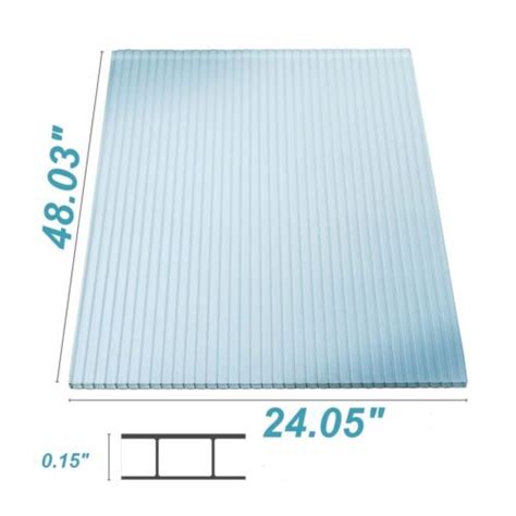 2 X 4 14pcs Polycarbonate Greenhouse Clear Panels 4mm Polycarbonate Sheets Ebay