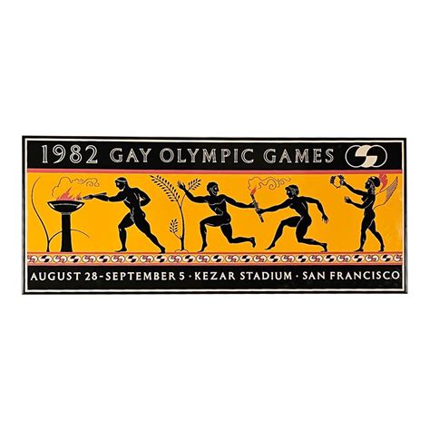 Rare 1982 Gay Olympic Games Poster Chairish