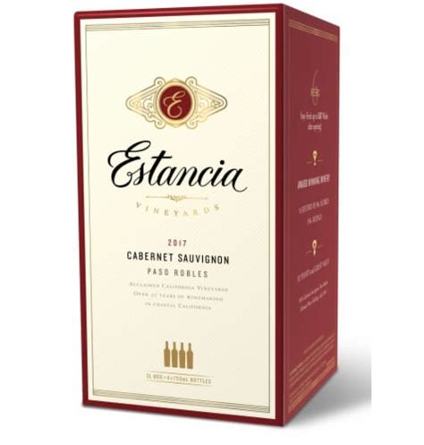 Estancia Wines Paso Robles Cabernet Sauvignon Bottles Ml