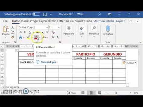 Come Creare Una Tabella In Word Youtube