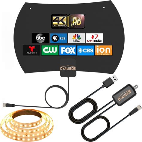 Amazon Cyamsob Amplified TV Antenna For Smart TV HDTV Indoor