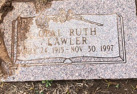 Opal Ruth Lawler 1915 1997 Find A Grave Memorial