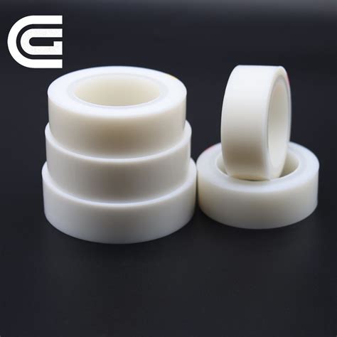 White Wear Resistant Insulation Skived PTFE Film Tape With Silicone