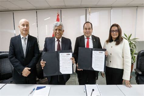 Mvcs Y Mml Firman Convenio De Proyectos De Saneamiento Vivienda Y