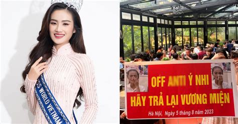 Anti Fan Hoa Hậu Ý Nhi Tổ Chức Off Fan Linh đình Giăng Băng Rôn Hoành Tráng Quyết Tâm đòi “tước