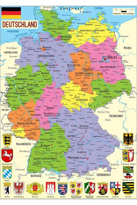 Carte De L Allemagne Carte Des Villes Du Relief Des R Gions