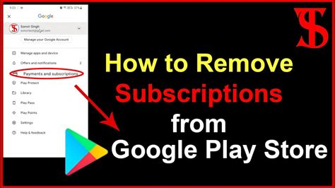 How To Remove Subscriptions From Google Play Store Cancel Subscription