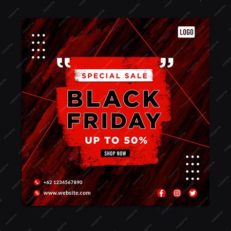 Premium Psd Black Friday Promo Poster Social Media Post Template