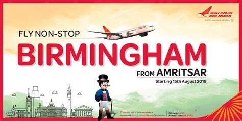 Air India On Twitter FlyAI Fly To Birmingham From Amritsar