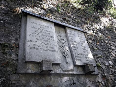 Lapide Ai Caduti Delleccidio Del 22 Luglio 1944 Vellano Di Pescia