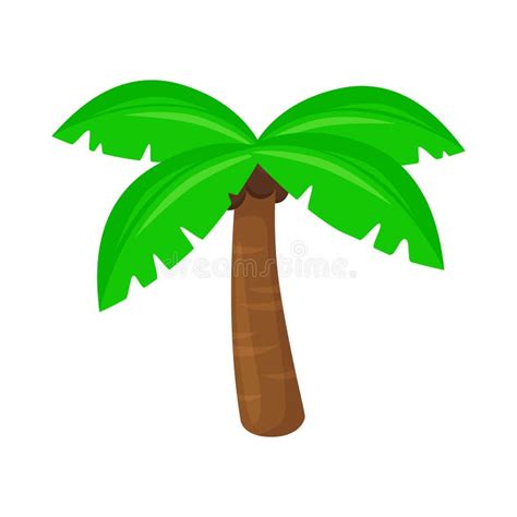 Tree Palm Sign Emoji Icon Illustration. Summer Beach Vector Symbol Emoticon Design Clip Art Sign ...