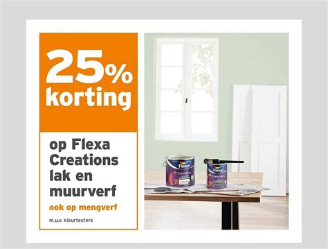 Op Flexa Creations Lak En Muurverf Korting Aanbieding Bij Gamma