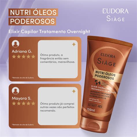 Elixir Capilar Tratamento Overnight Siàge Nutri Óleos Poderosos 150ml