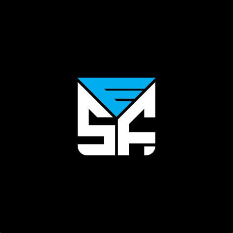 esf letter logo creative design  vector graphic esf simple