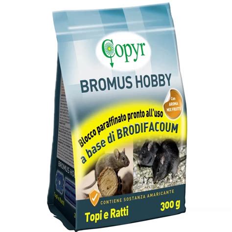 Veleno Per Topi Bromus Hobby Blocco 300 Gr PestShop It