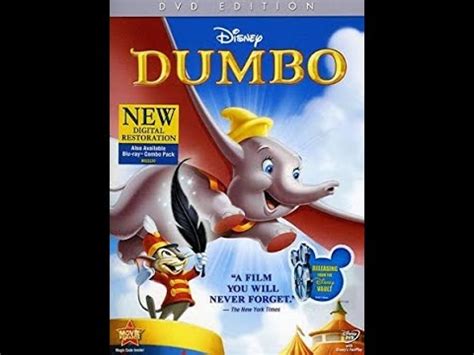 Opening Closing To Dumbo Th Anniversary Edition Dvd Youtube