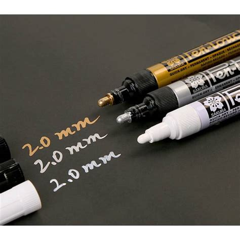 Jual Sakura Pen Touch Permanent Paint Marker 2 0 Mm Metallic Gold